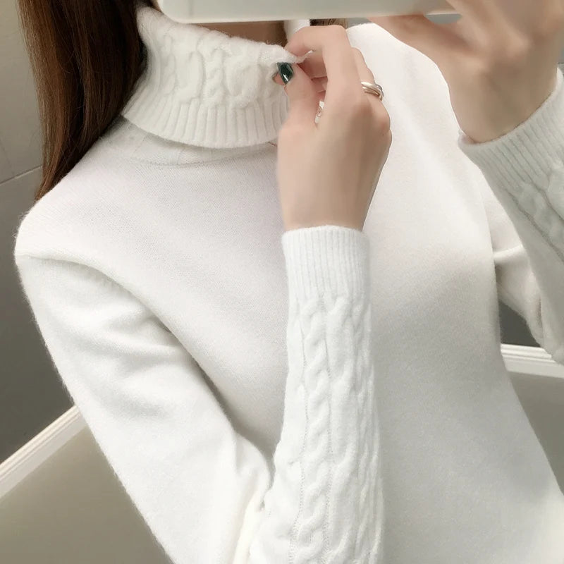 Suéter de mujer de cuello alto