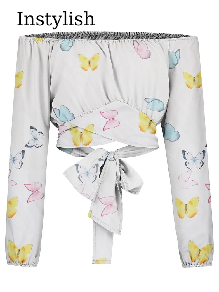 Blusas sexys de mujer con hombros descubiertos