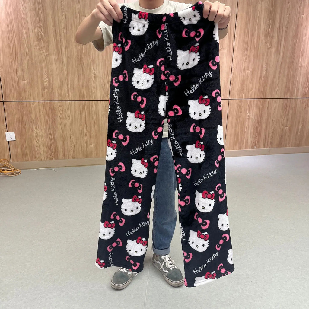 Sanrio Hello Kitty Pajamas Flannel Fashion