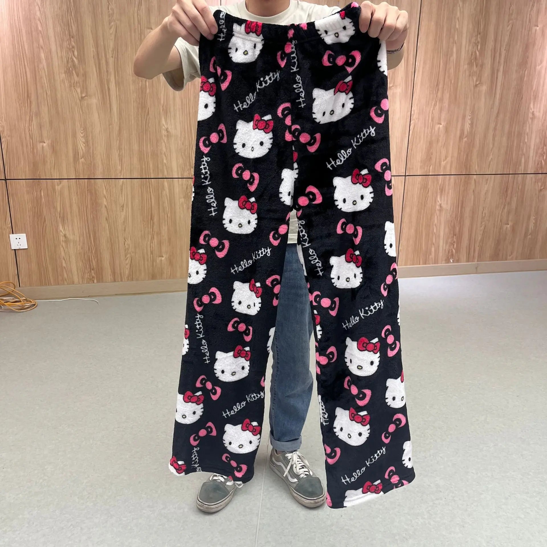 Sanrio Hello Kitty Pajamas Flannel Fashion