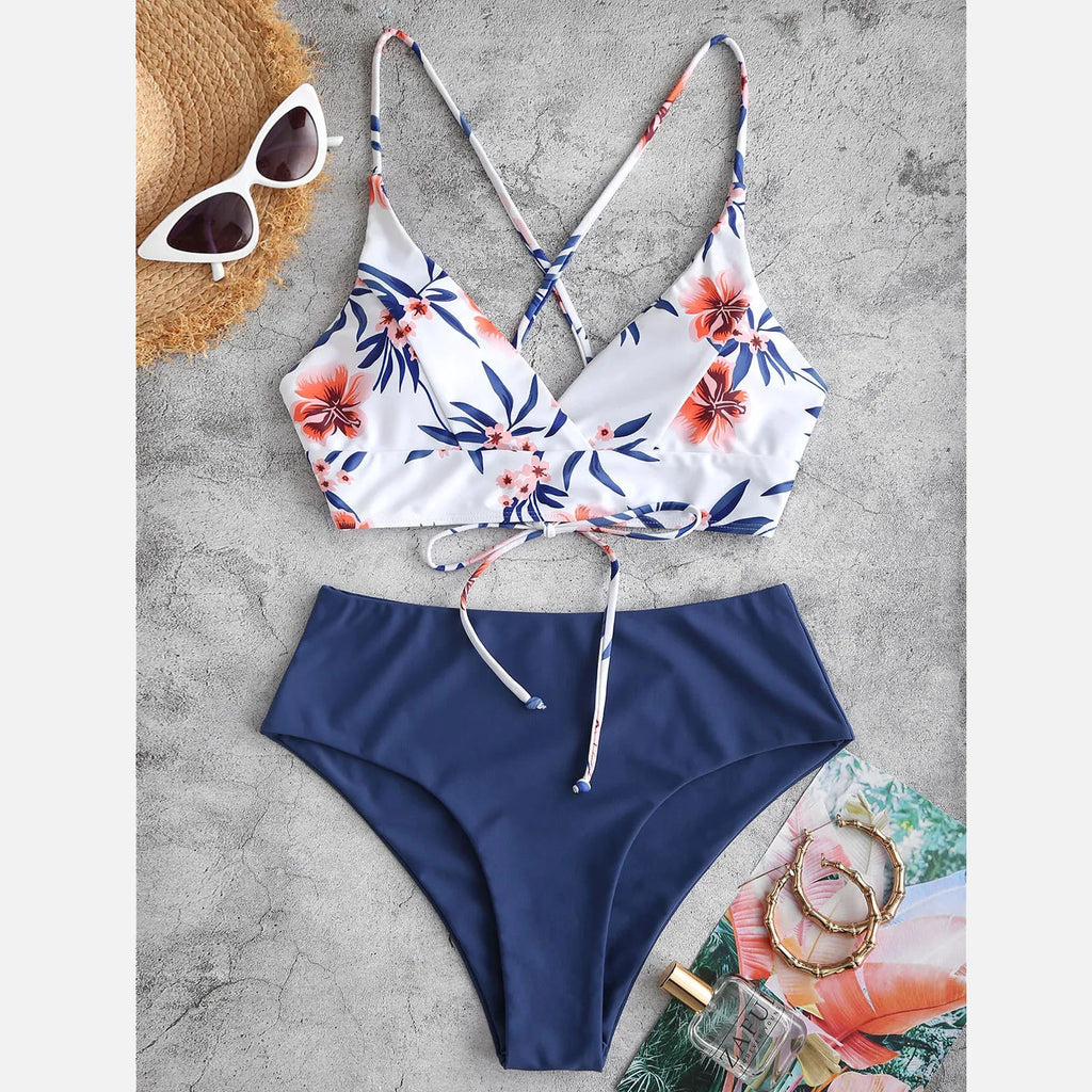 Conjuntos de bikini estampados con flores