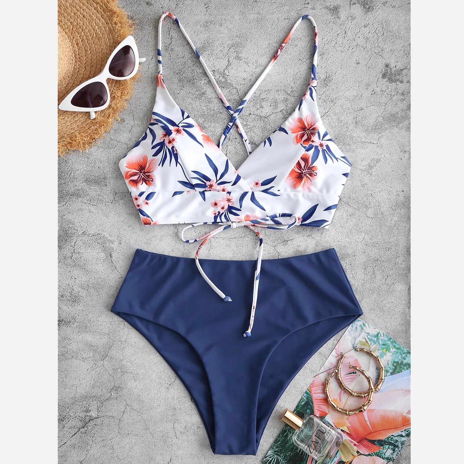 Conjuntos de bikini estampados con flores