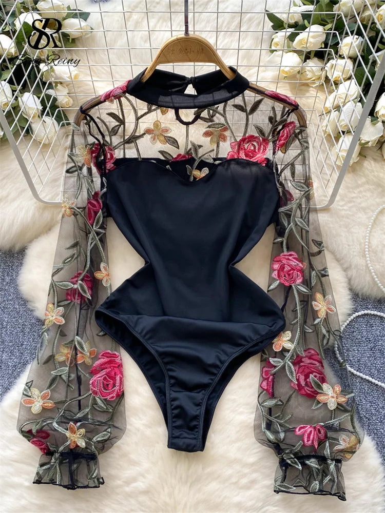 Body mangas transparentes