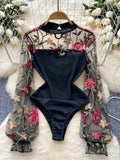 Body mangas transparentes