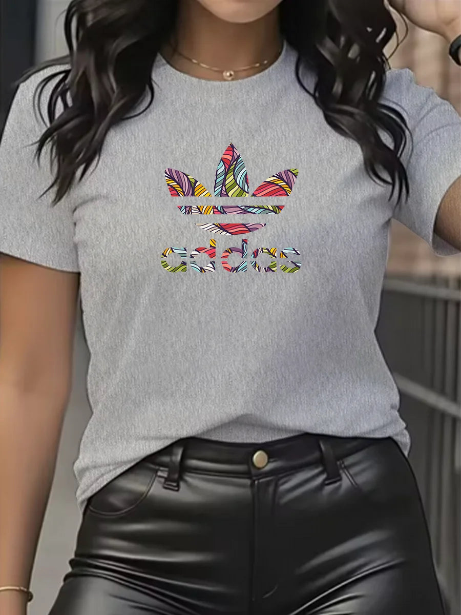 Camiseta de manga corta de algodón