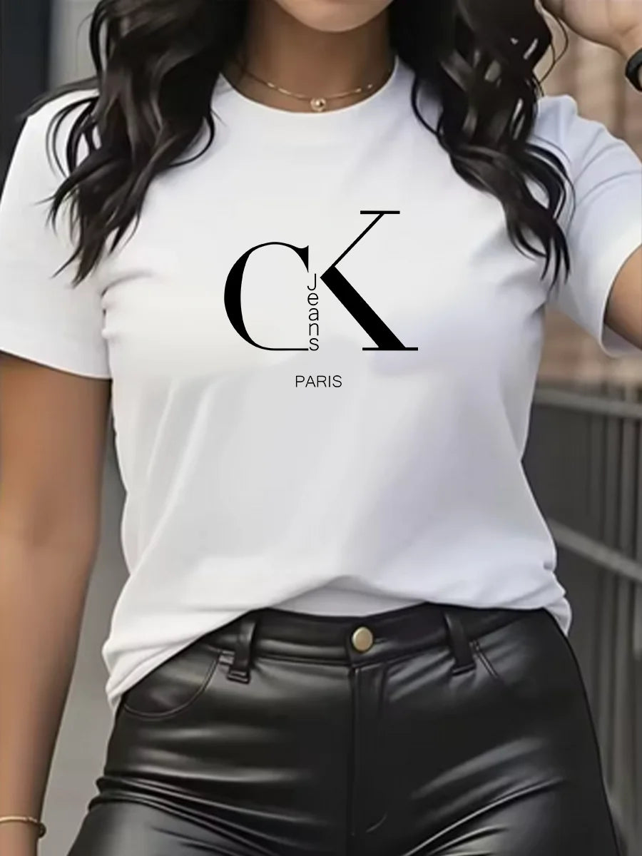 Remera manga corta de algodón CK