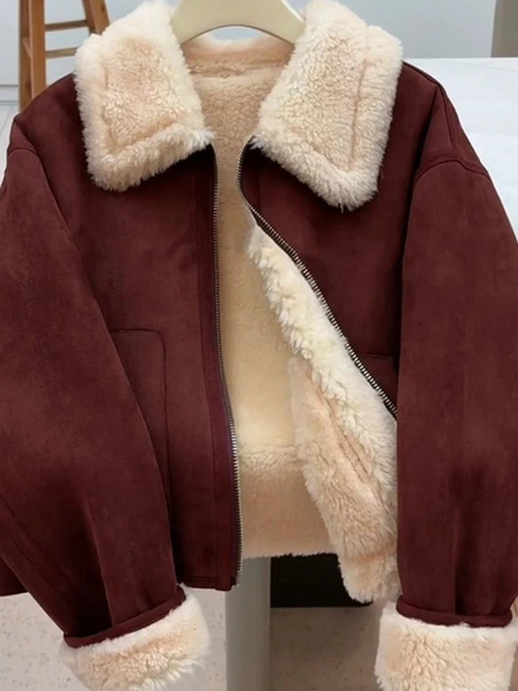 Chaqueta Zoki de cordero para mujer