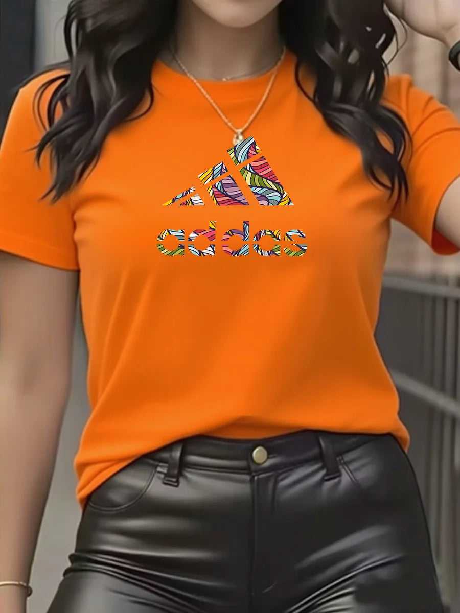 Camiseta de manga corta de algodón