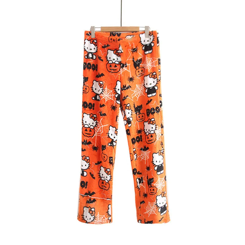 Sanrio Hello Kitty Pajamas Flannel Fashion