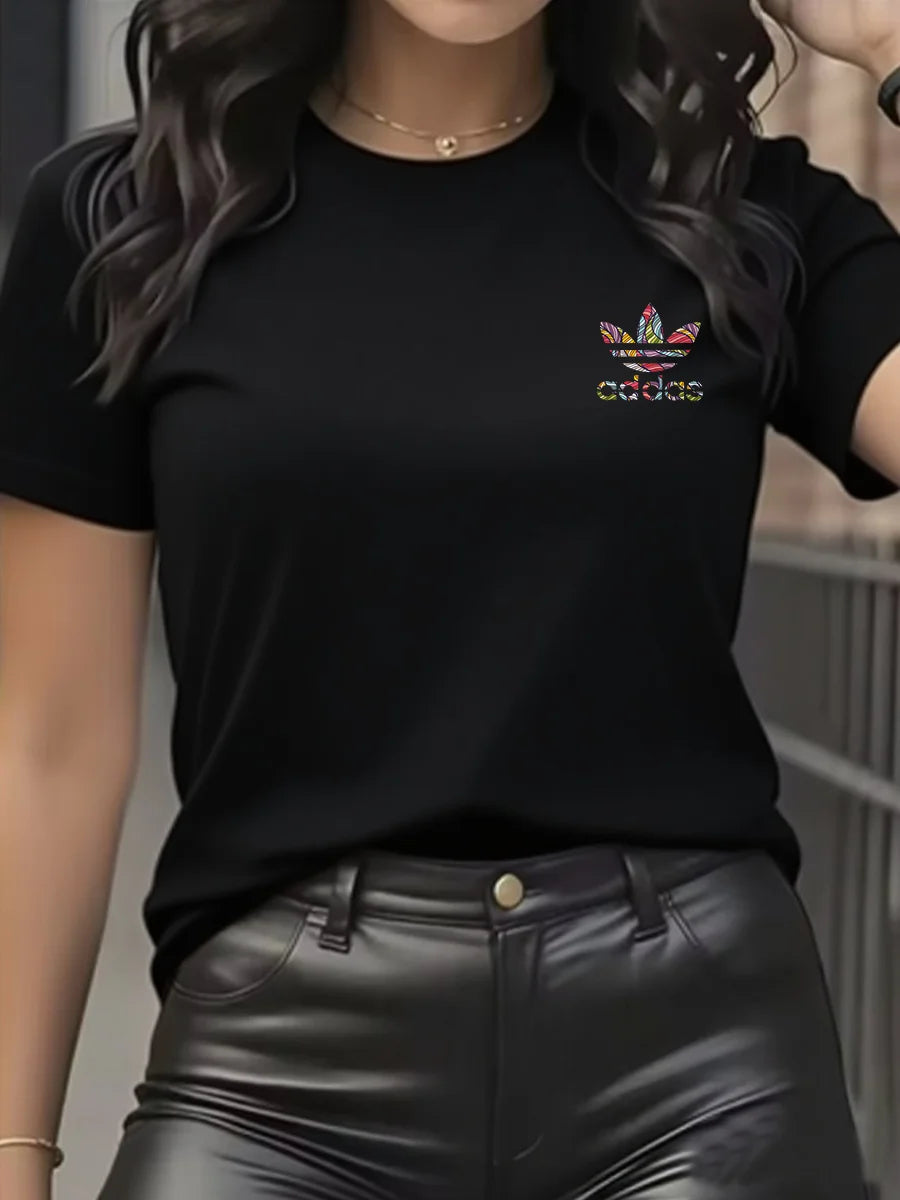 Camiseta de manga corta de algodón