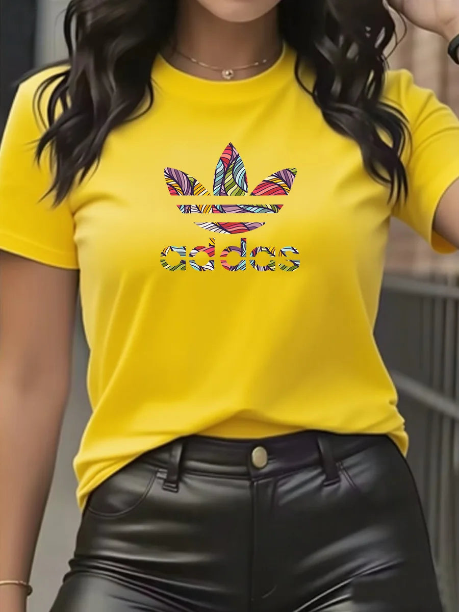 Camiseta de manga corta de algodón