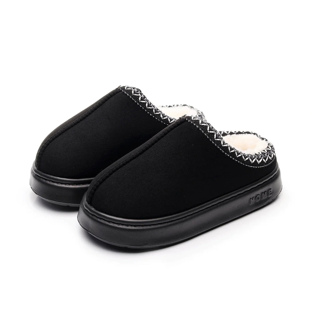 Pantuflas de algodón afelpado para interiores, suaves y cómodas