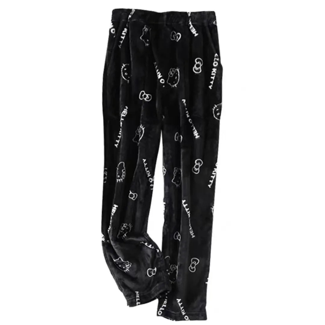 Sanrio Hello Kitty Pajamas Flannel Fashion