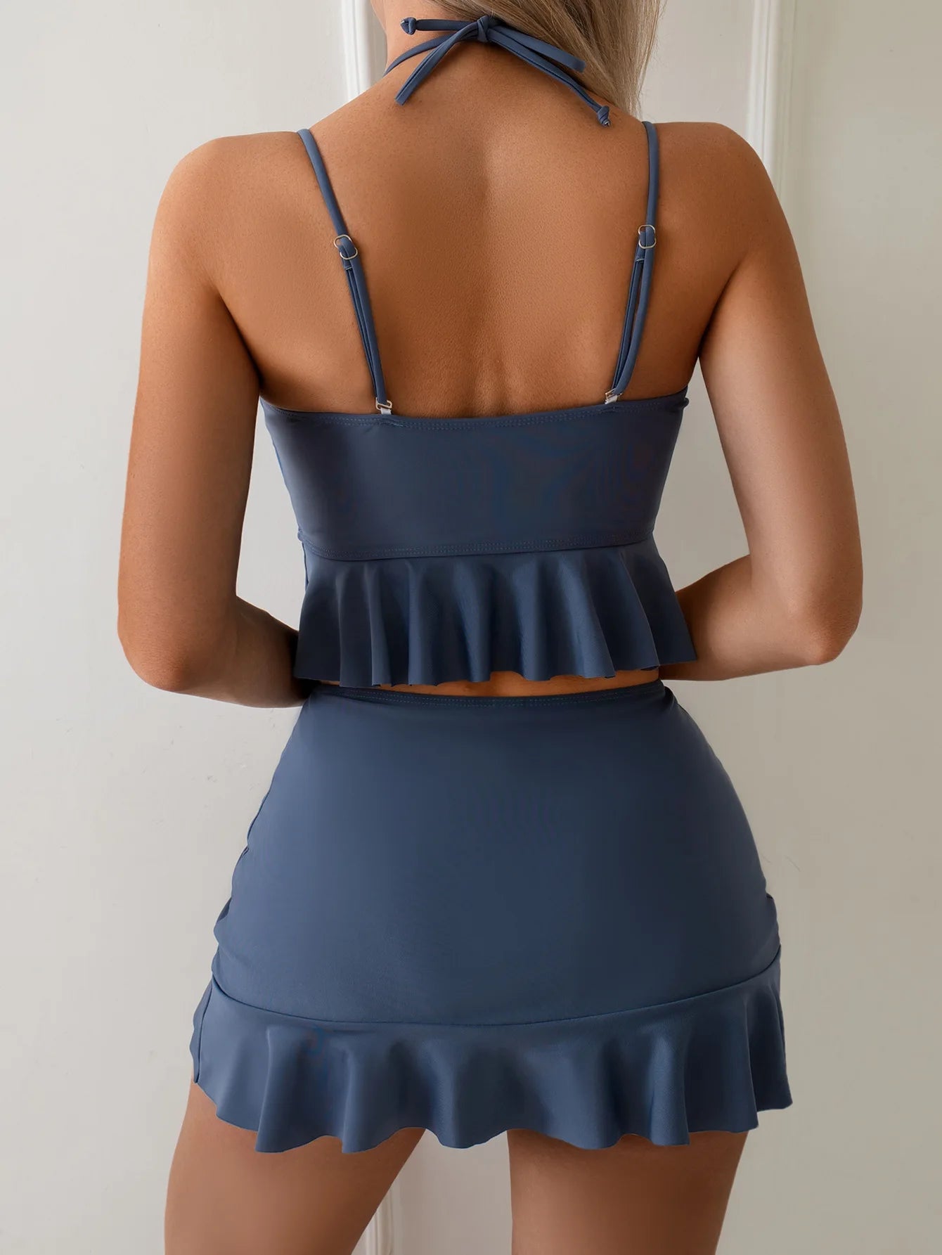 Conjunto de tankini convertible de 3 piezas