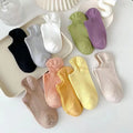 20 Pairs Women/Men Family Matching Short Socks, Black & Grey Series With Bow, Heart, Stripe