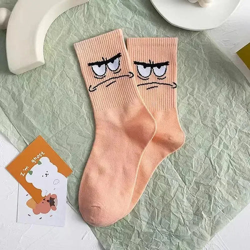 5 pares de medias de algodón de anime Bob Esponja para niño y niña