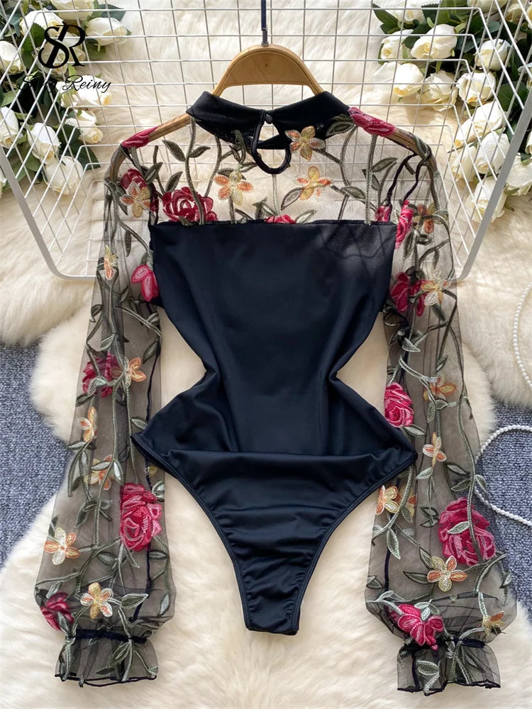 Body mangas transparentes