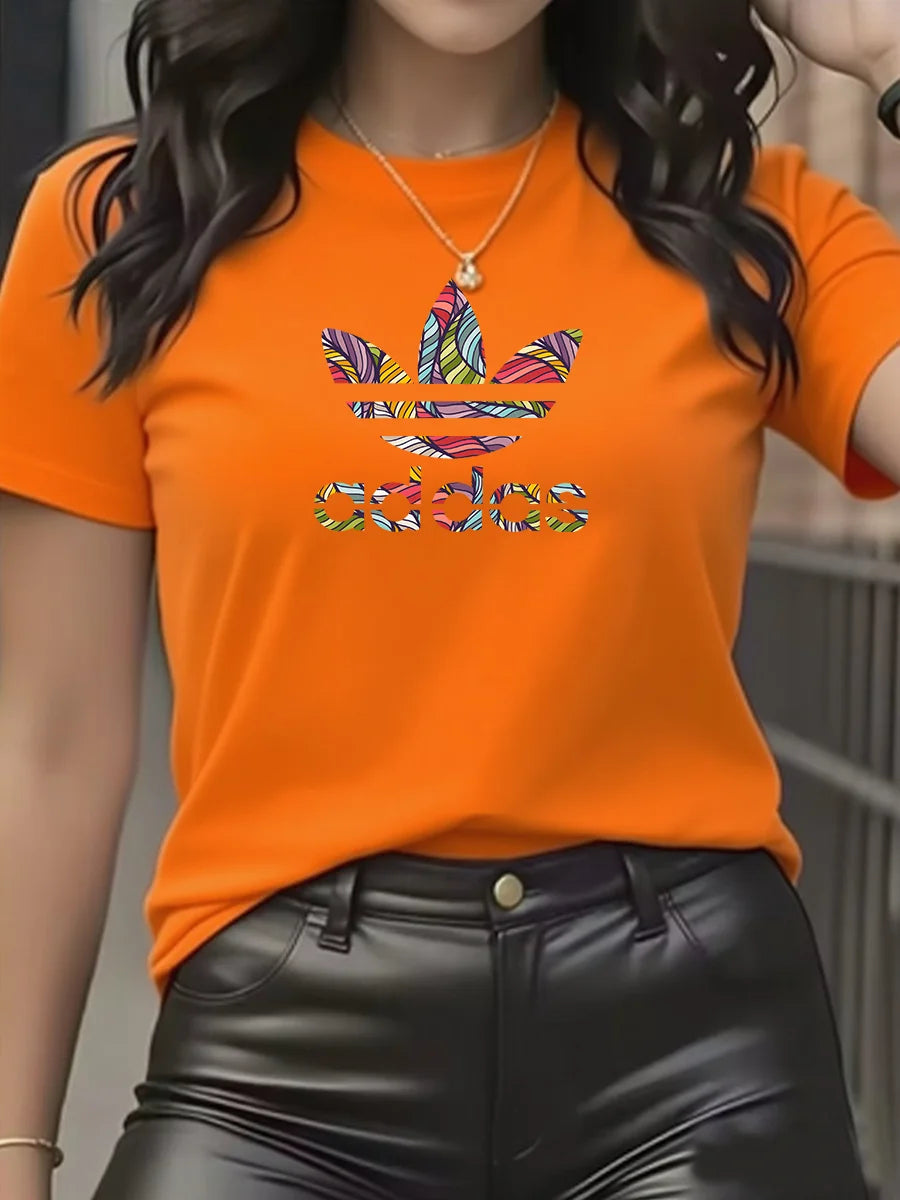 Camiseta de manga corta de algodón
