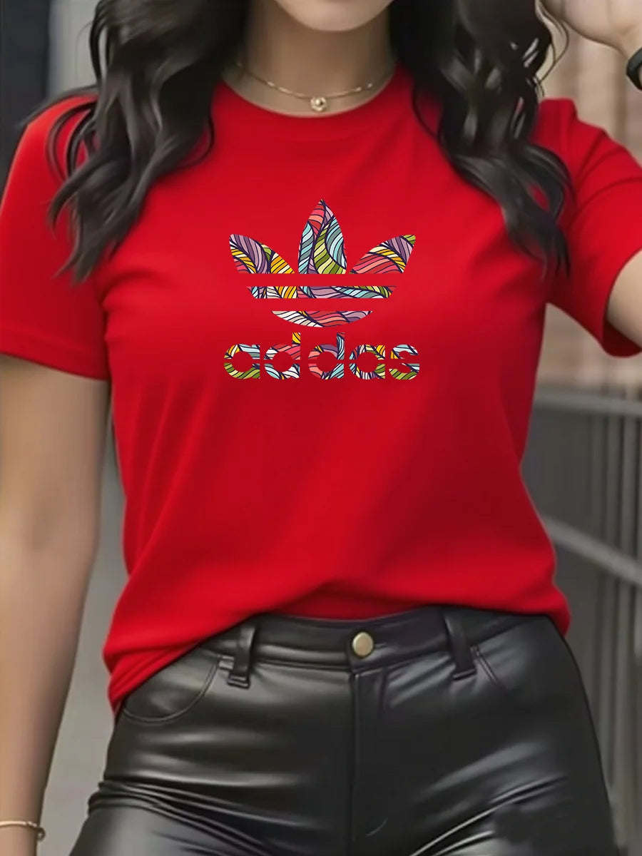 Camiseta de manga corta de algodón