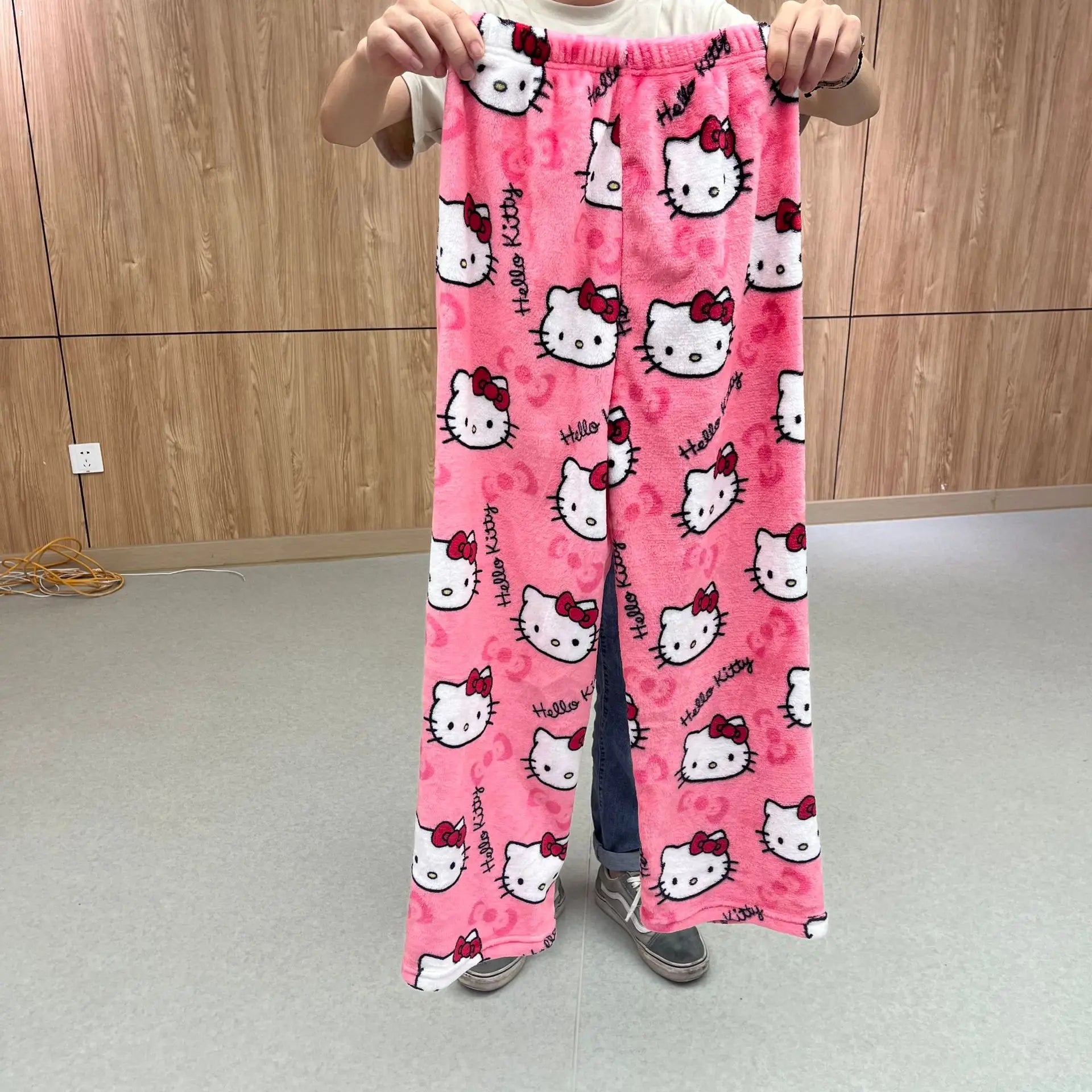 Sanrio Hello Kitty Pajamas Flannel Fashion
