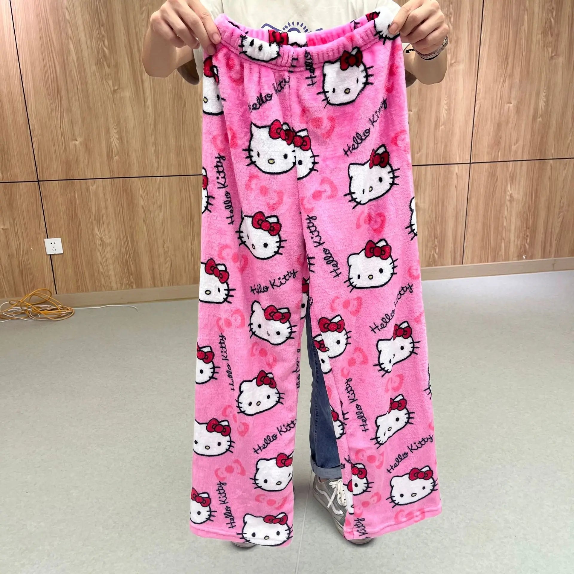 Sanrio Hello Kitty Pajamas Flannel Fashion