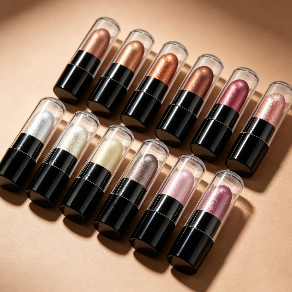 Set de maquillaje DNM de 12 colores, cápsula de sombra de ojos en barra