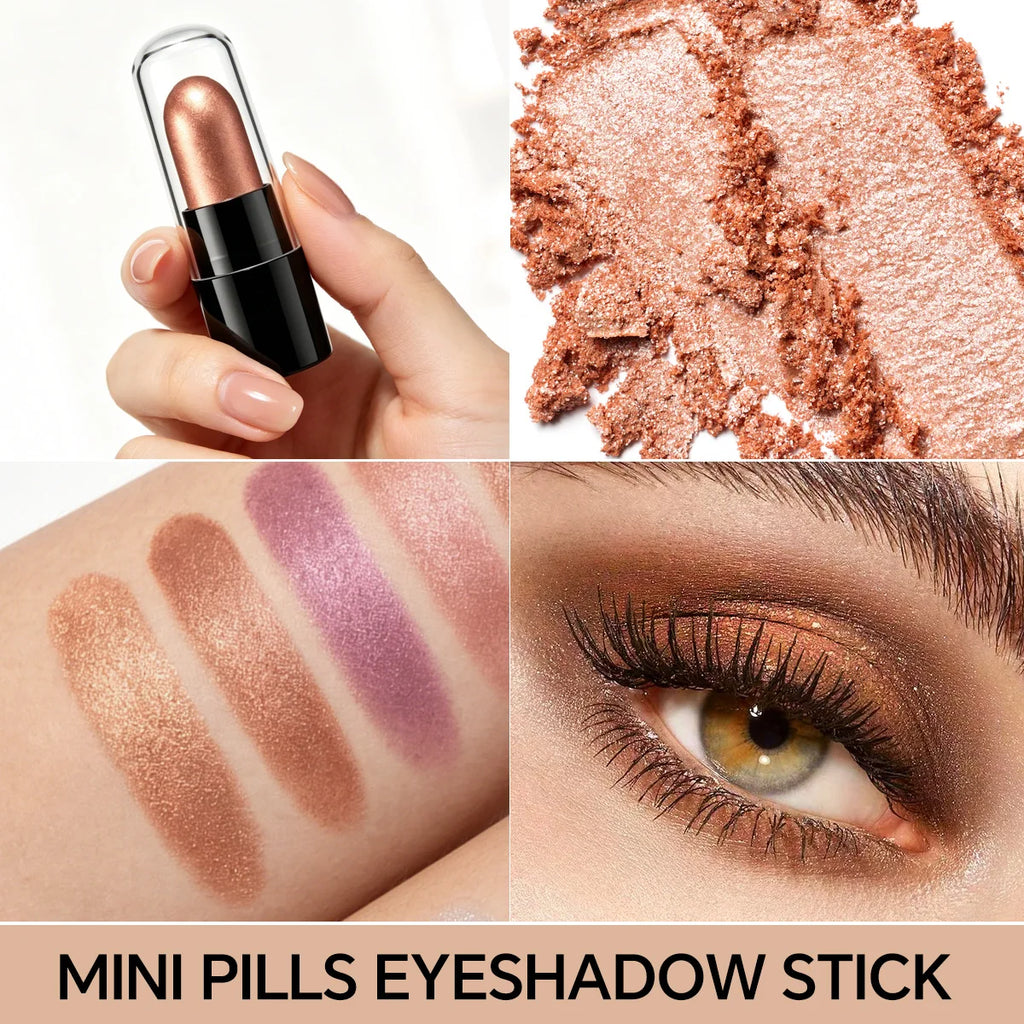Set de maquillaje DNM de 12 colores, cápsula de sombra de ojos en barra