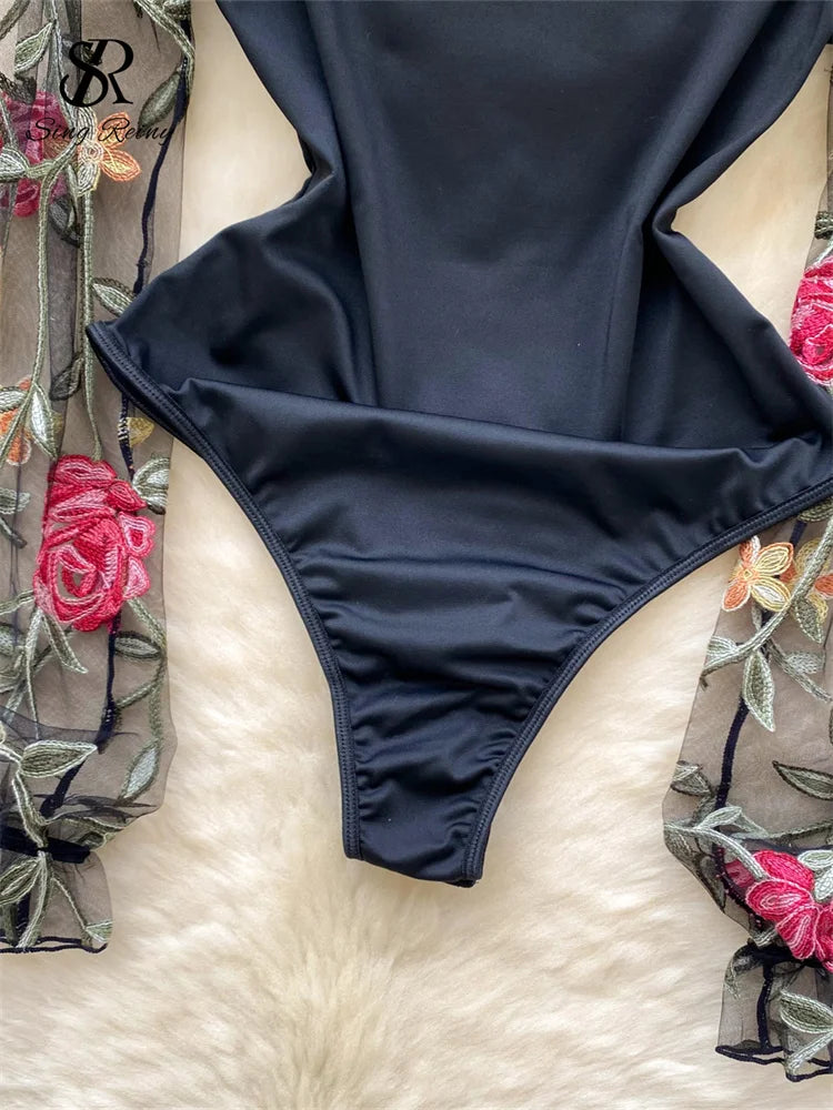 Body mangas transparentes