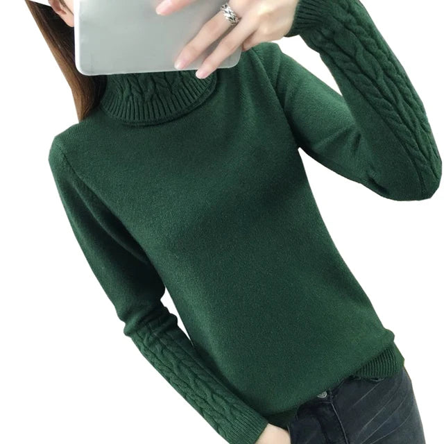 Suéter de mujer de cuello alto