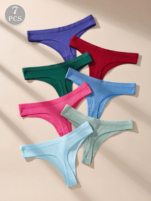 7  tangas de algodón para mujer